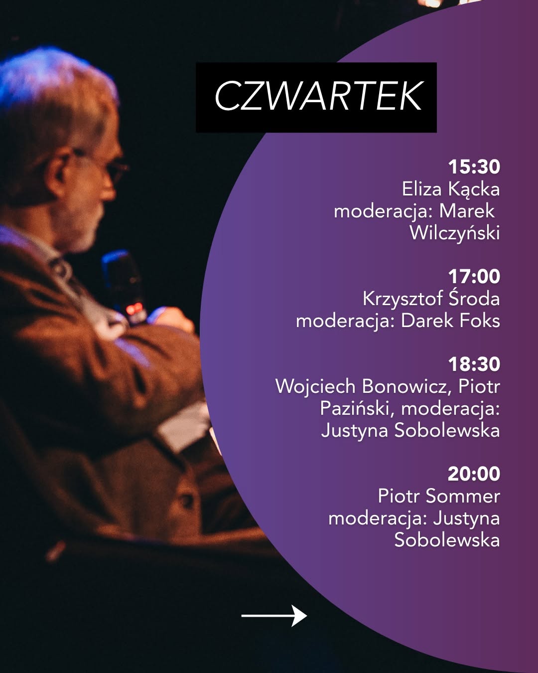 Program festiwalu na czwartek.