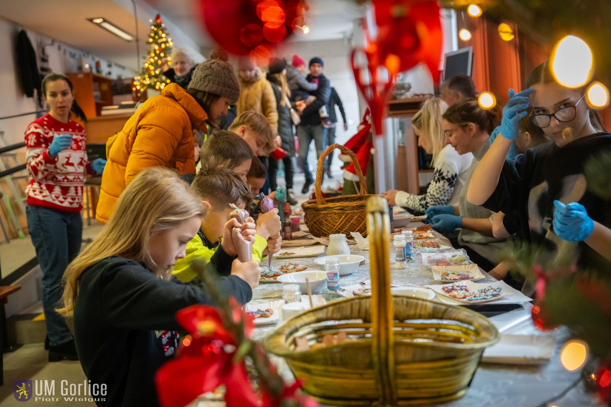 Warsztaty świąteczne w pawilonie.