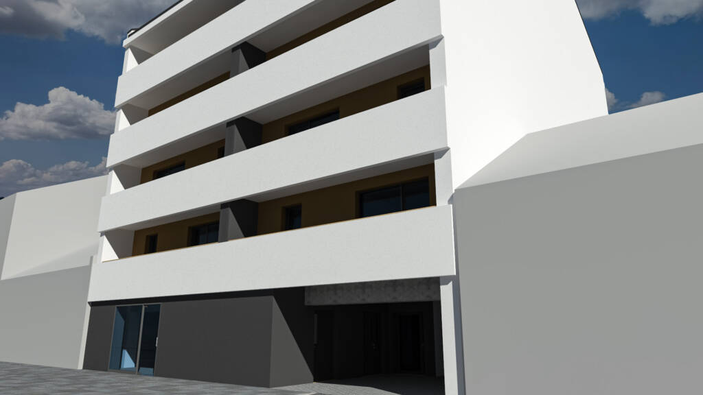 Projekt bloku przy ul. Kościuszki.