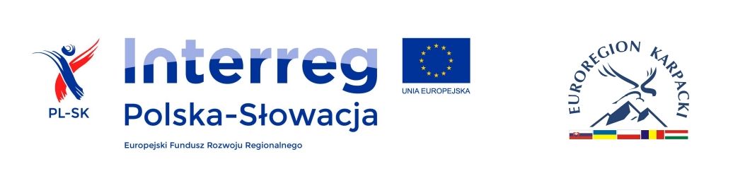 Logo Euroregionu Karpackiego i Programu Interreg Polska-Słowacja.