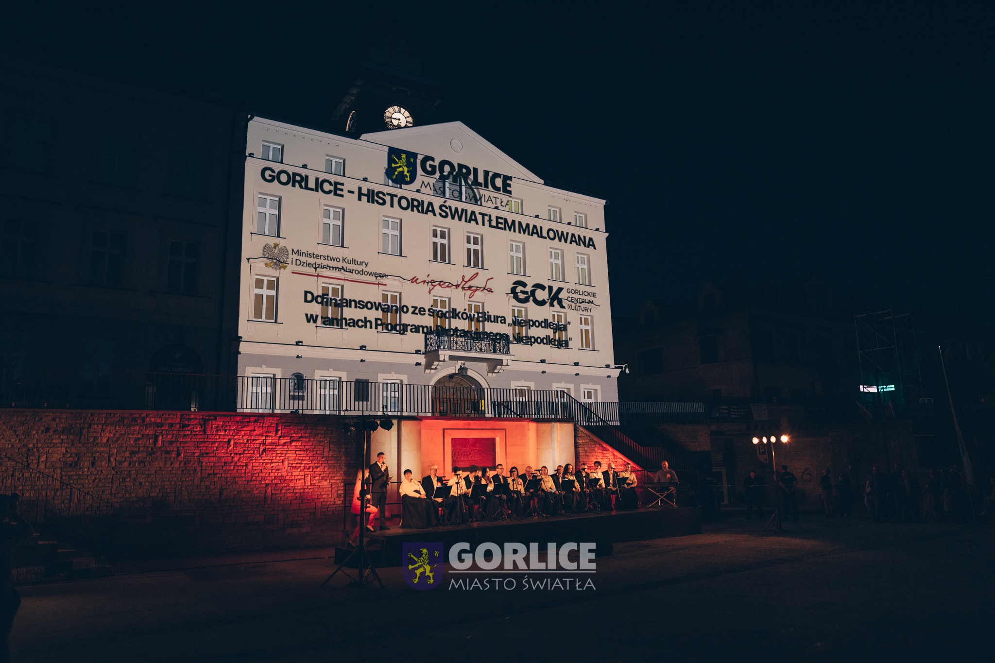 Mapping na gorlickim ratuszu.