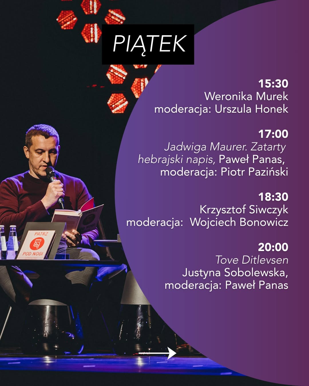 Program festiwalu na piątek.