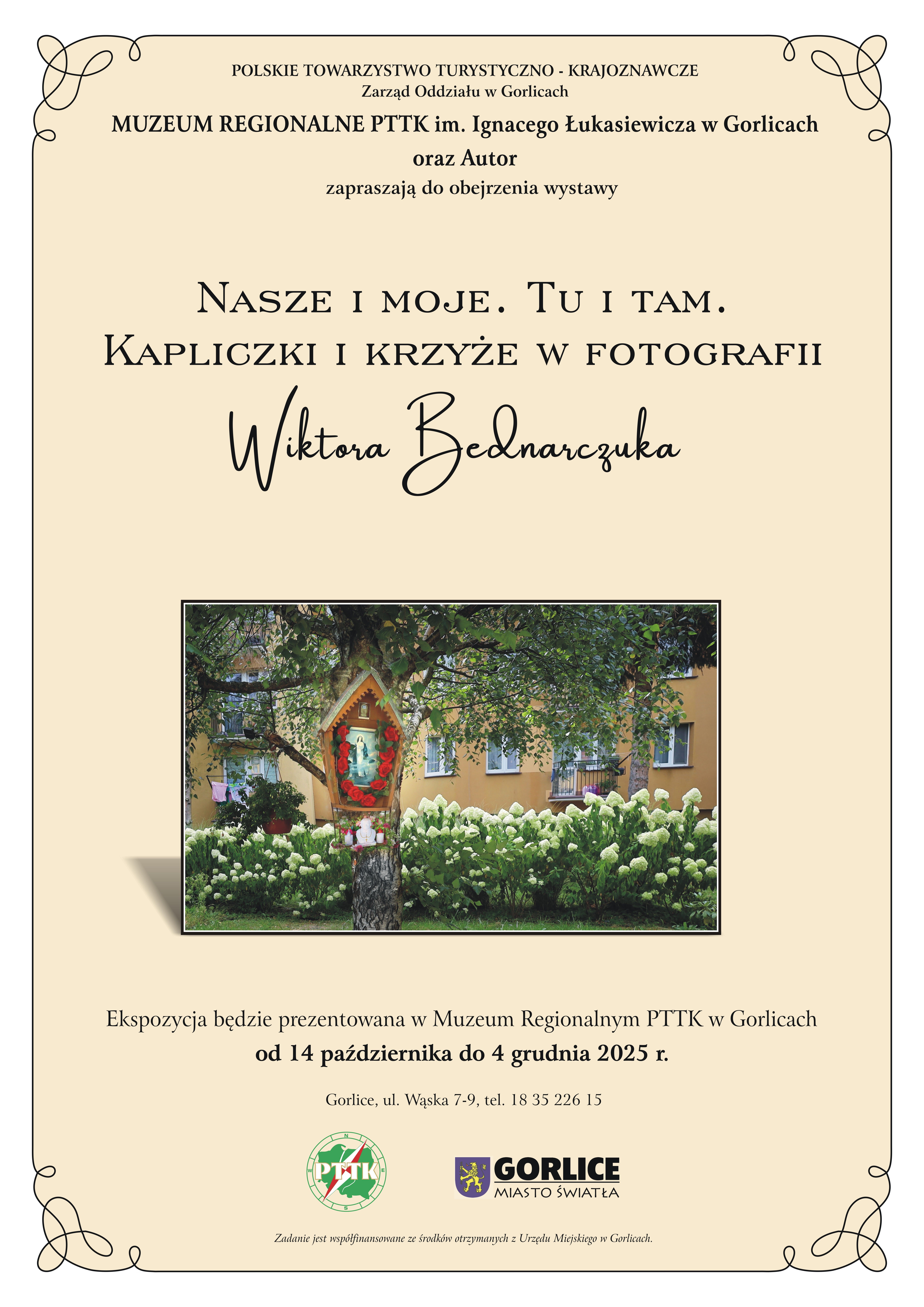 Plakat zapraszający na wystawę.