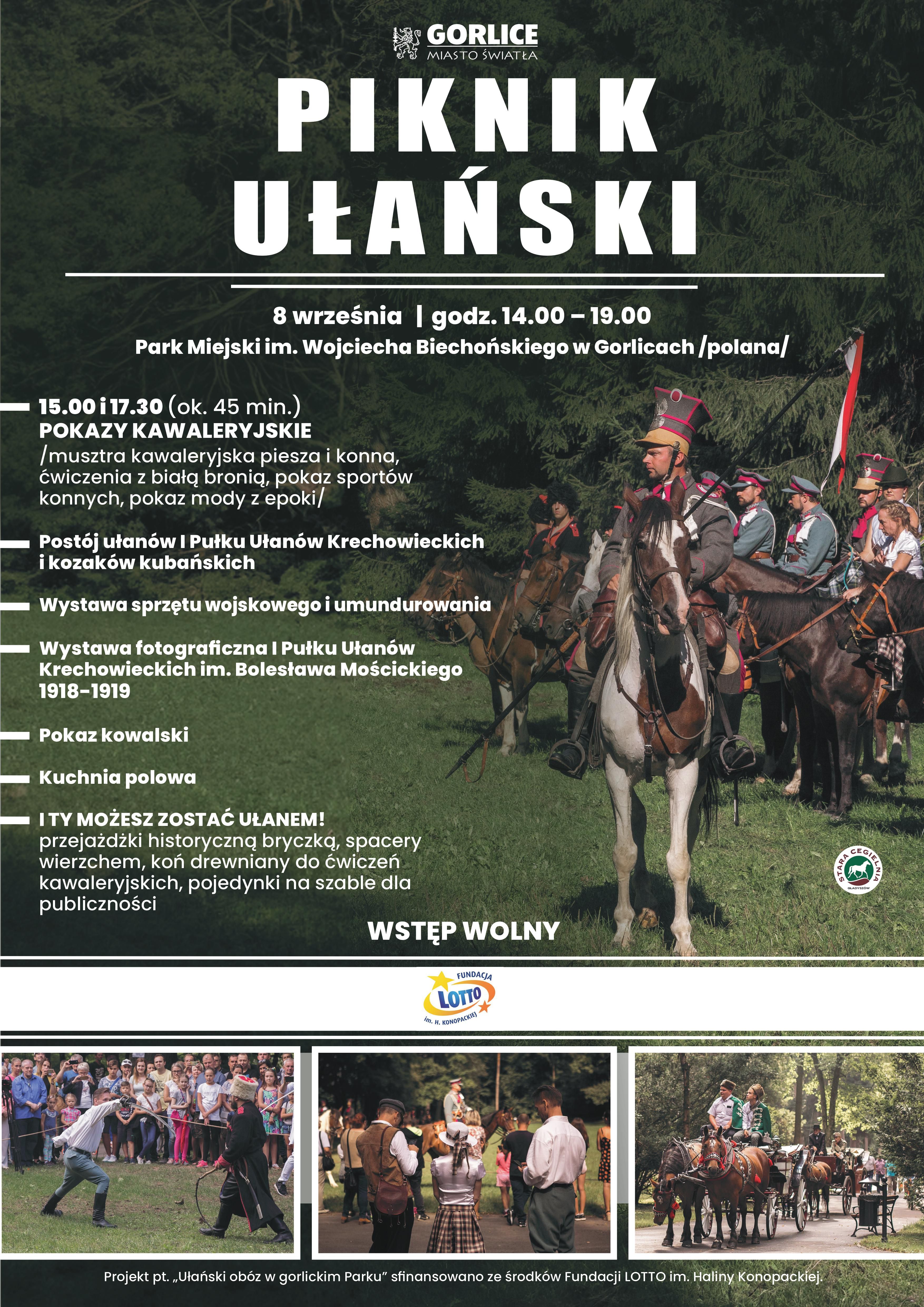 Plakat zapraszający na piknik.