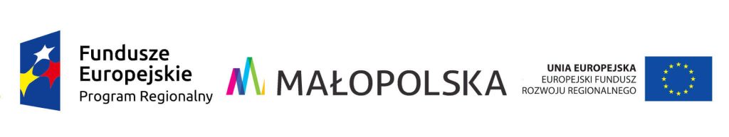 logotypy: Funduszy Europejskich, Małopolski, Unii Europejskiej