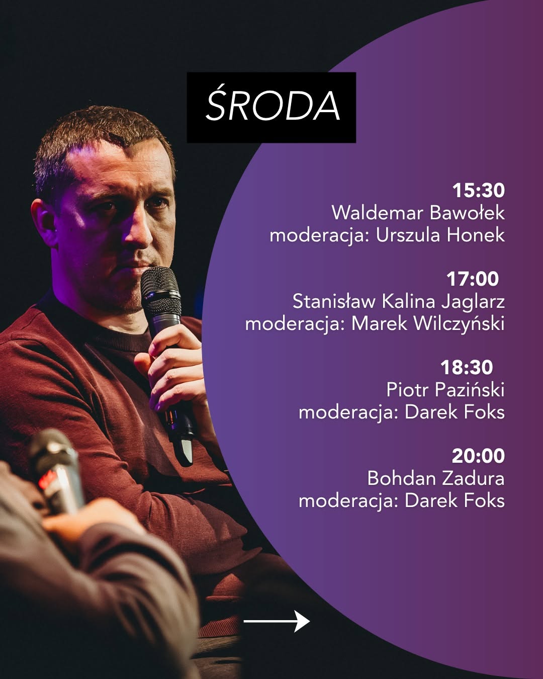 Program festiwalu na środę.