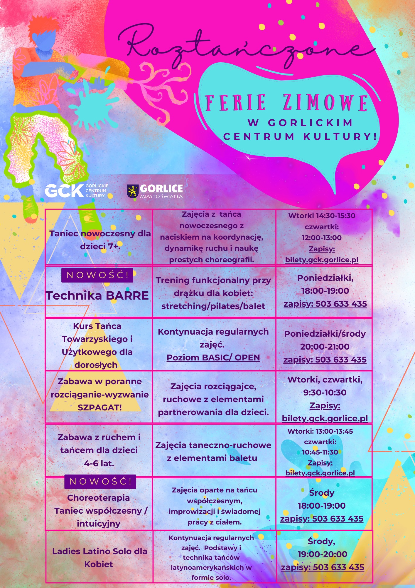 Zajęcia taneczne w ramach akcji zima.