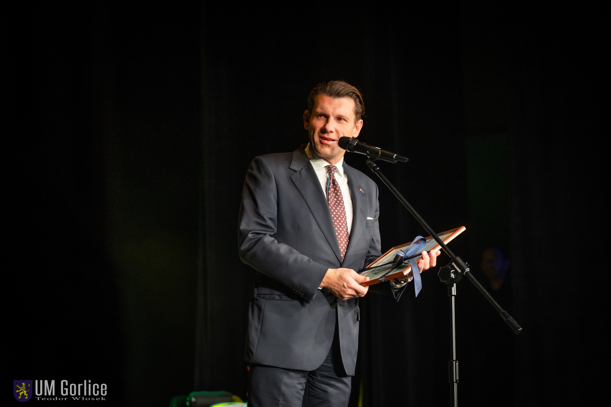 Przemawia Rafał Kukla w GCK.