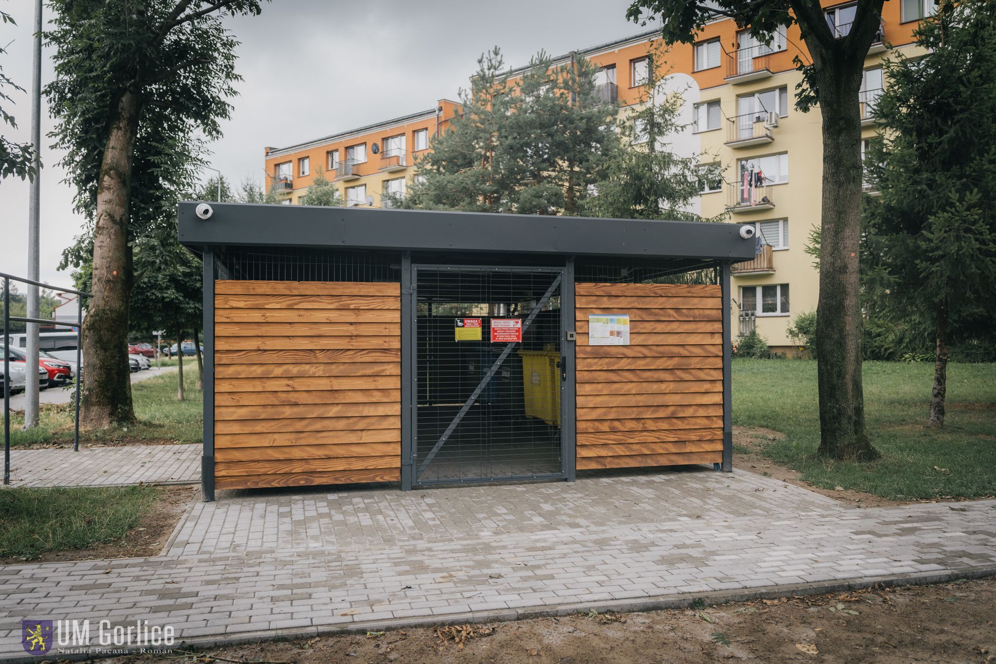 Wiata śmietnikowa przy ul. Konopnickiej