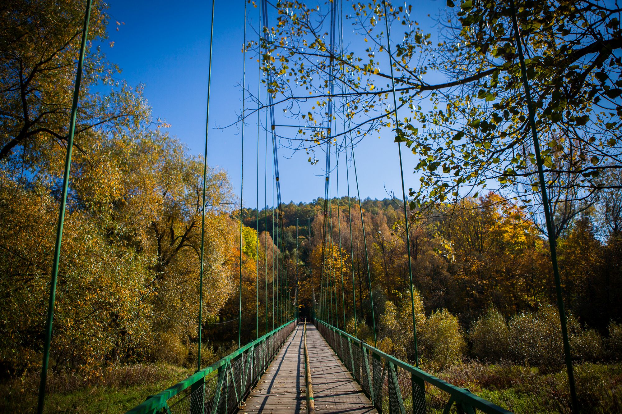 Most prowadzący do parku miejskiego od strony ul. Parkowej.