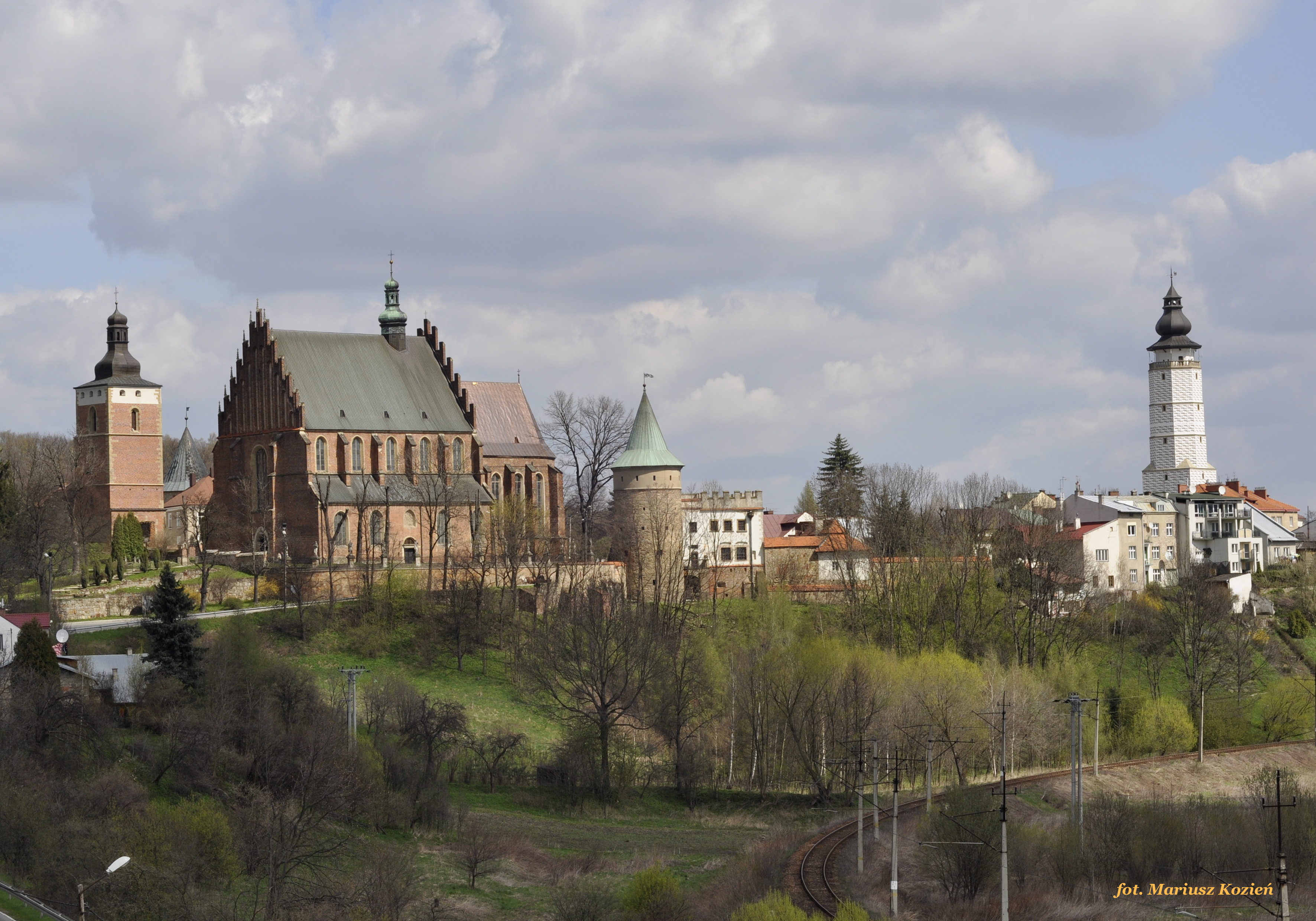 Widok na panoramę Biecza.