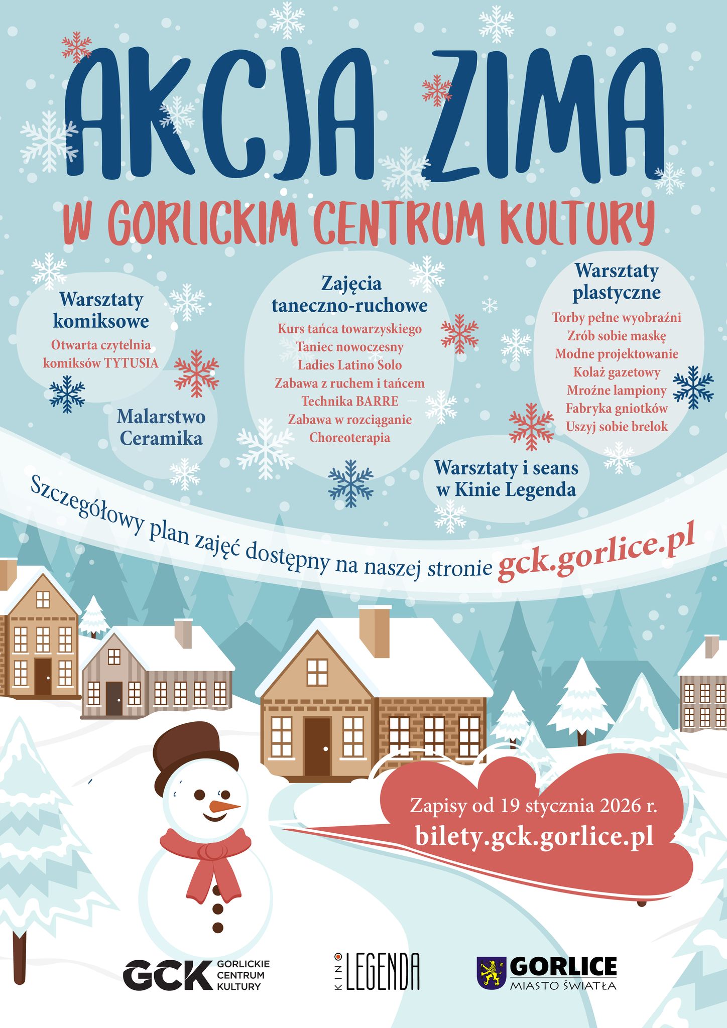 Baner z napisem Akcja zima 2026.