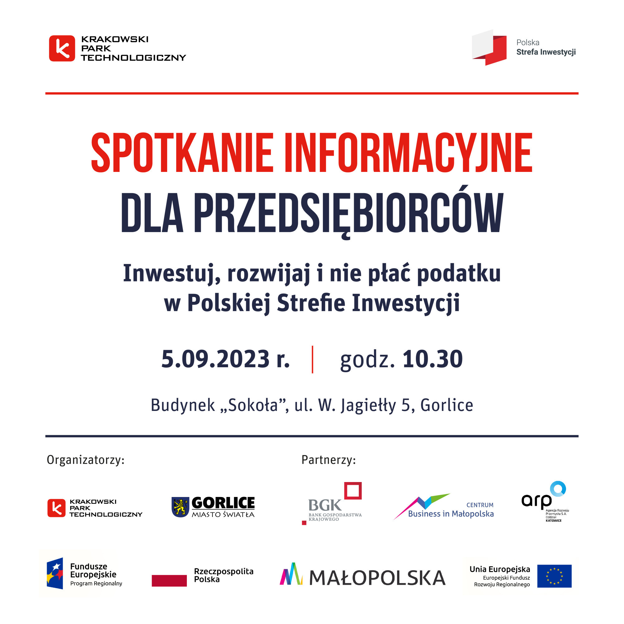 „Inwestuj, rozwijaj i nie płać podatku w Polskiej Strefie Inwestycji” – spotkanie informacyjne dla przedsiębiorców