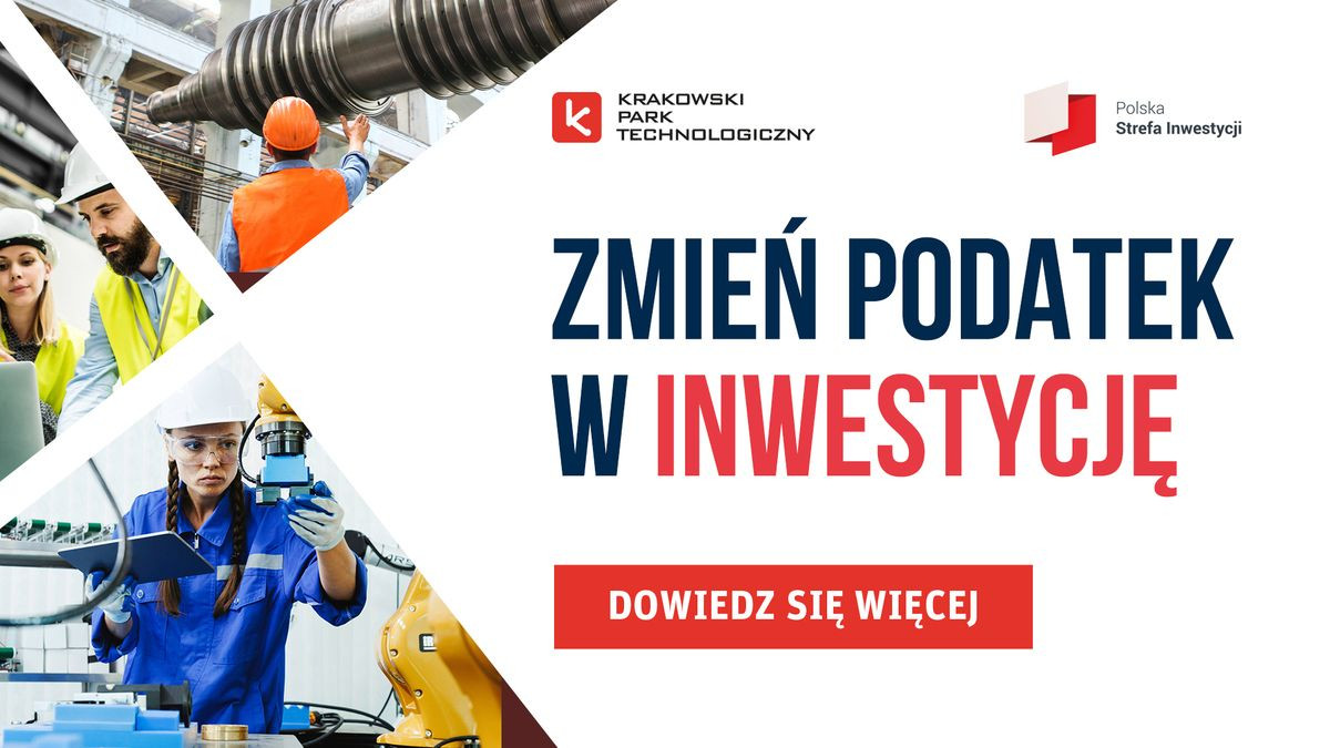 baner z napisem: Zmień podatek w inwestycję