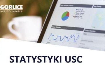 Baner z napisem Statystyki USC.
