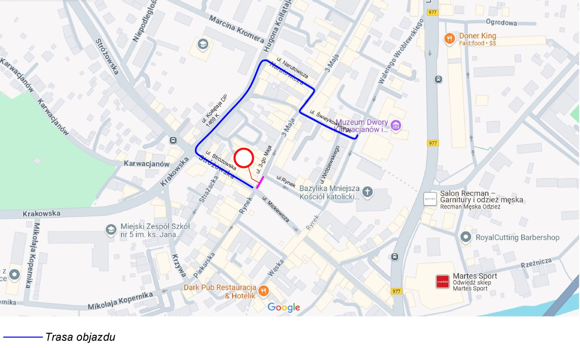 Zmiana organizacji ruchu przy Rynku - etap II