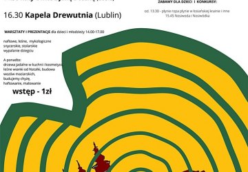 Plakat zapraszający na Święto Maziarzy Łosiańskich.