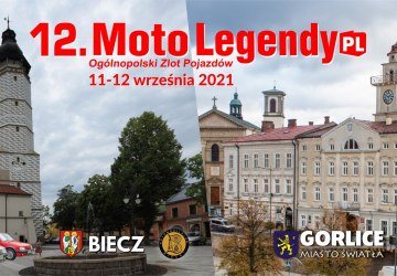 Plakat reklamujący wydarzenie - ratusz w Bieczu i Gorlicach.
