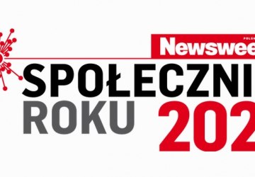 Napis Społecznik Roku na białym tle.