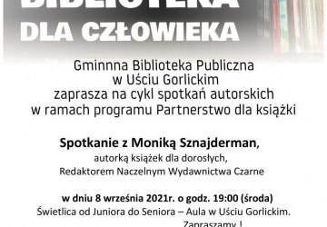 Plakat zapraszający na spotkanie.