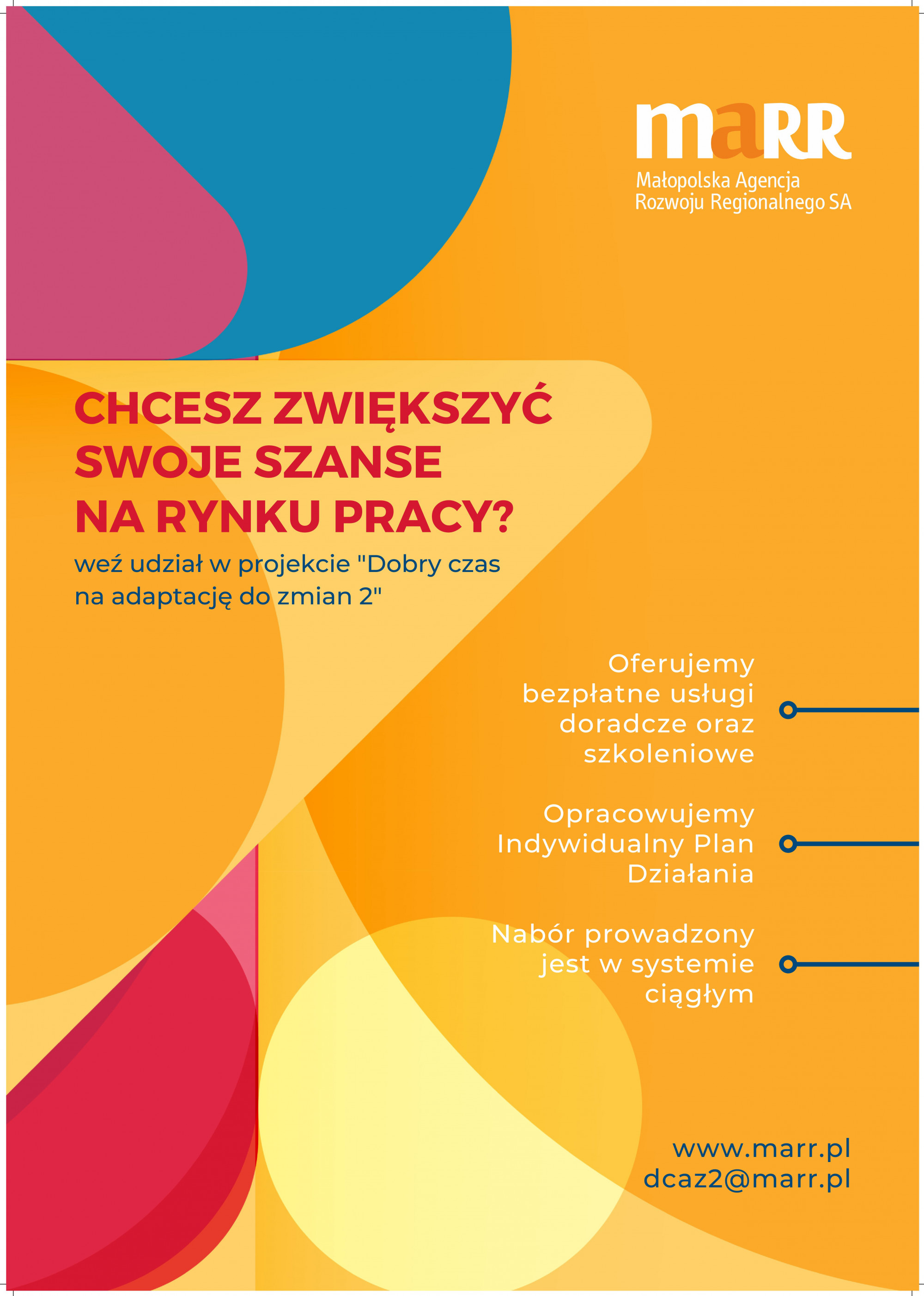 plakat projektu „Dobry Czas na Adaptację do Zmian 2”