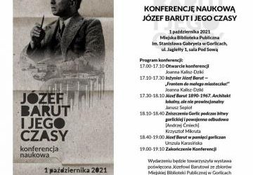 Wizerunek Józefa Baruta z programem wydarzenia.