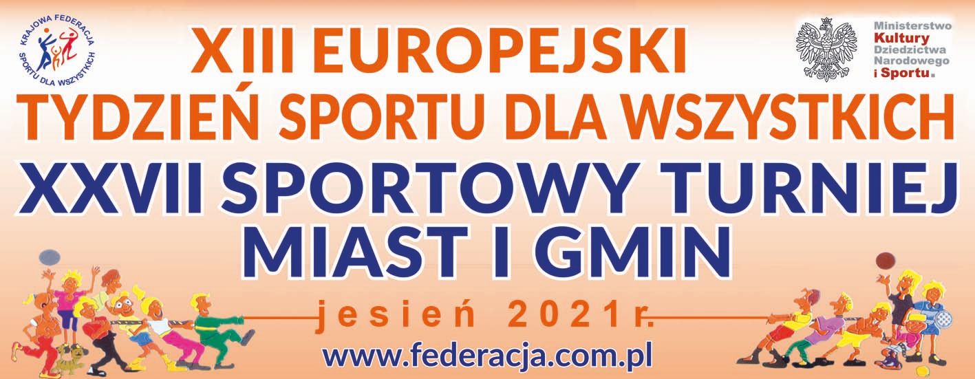 Baner Europejskegoi Tygodnia Sportu dla Wszystkich.