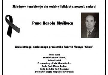 Zmarł Karol Myśliwiec