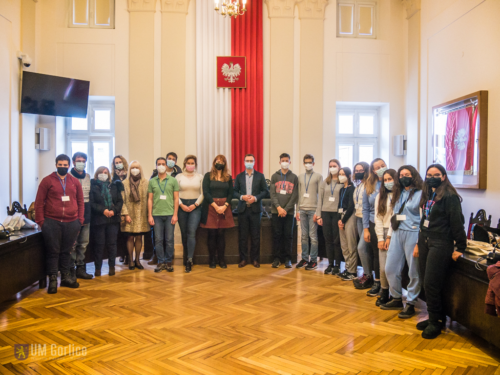 Grupowe zdjęcie uczestników wymiany