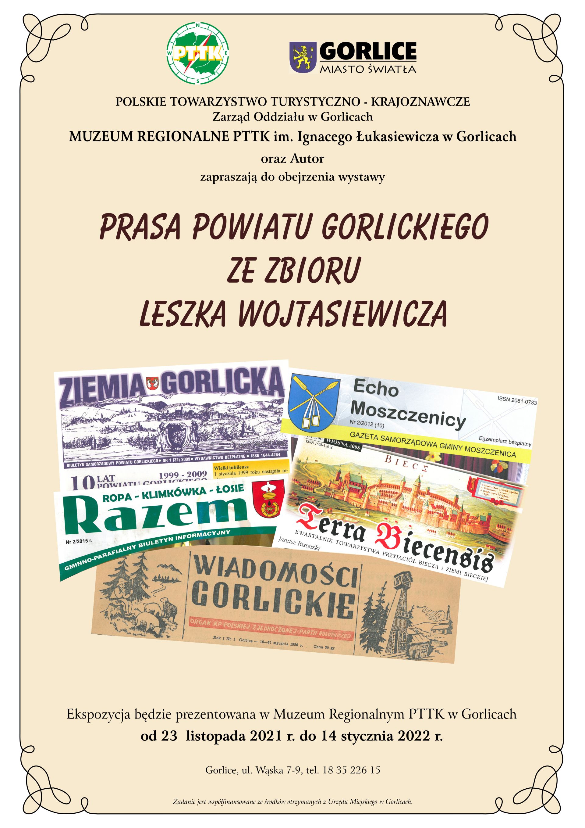 Plakat zapraszający na wystawę.