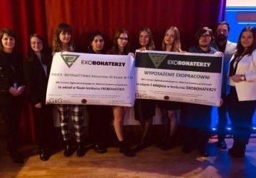 Ekobohaterzy z Kromera na gali wręczenia nagród