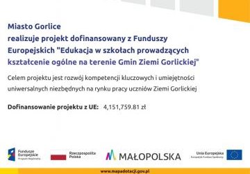Baner na białym tle z tytułem projektu.