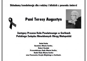 Zmarła Teresa Augustyn