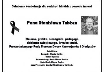 Zmarł Stanisław Tabisz
