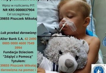 Pomóżmy małemu Mikołajowi wygrać z nowotworem!