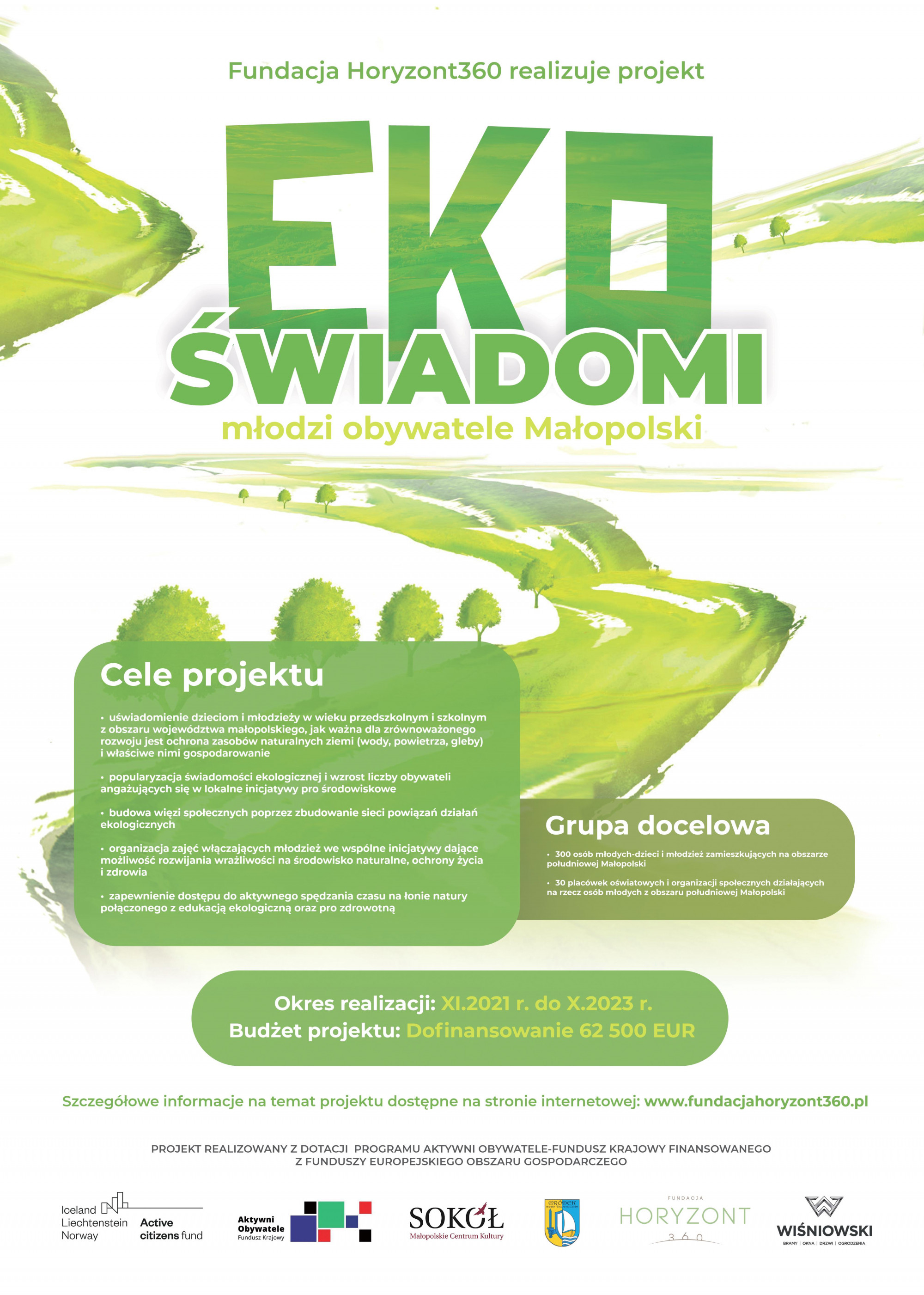 plakat „Eko-świadomi młodzi obywatele Małopolski