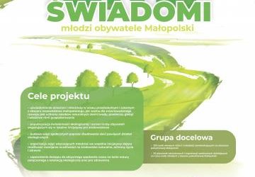 plakat „Eko-świadomi młodzi obywatele Małopolski