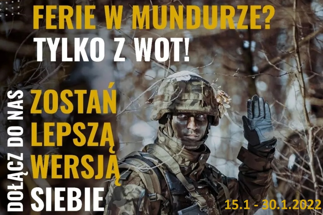 Małopolskie ferie z Wojskami Obrony Terytorialnej