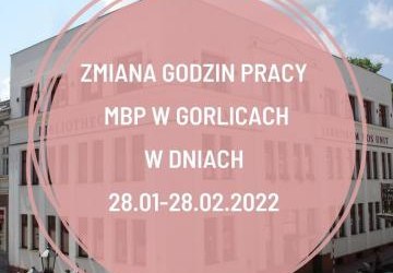Zmiana godzin otwarcia gorlickiej biblioteki
