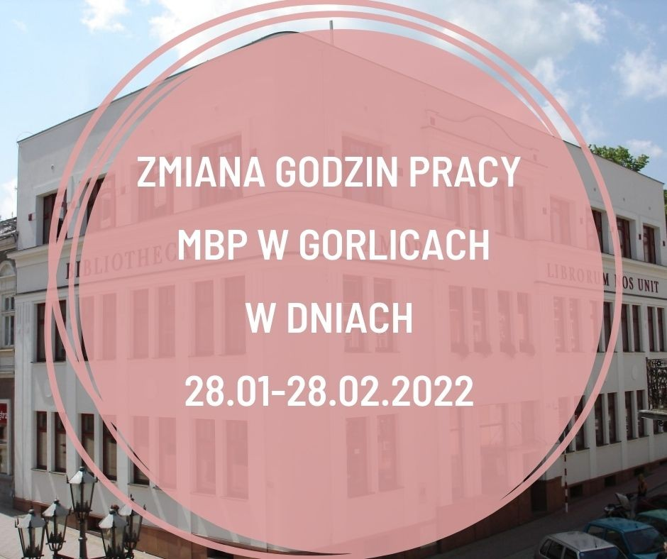 Zmiana godzin otwarcia gorlickiej biblioteki