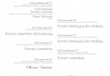 Plakat z programem wydarzenia.