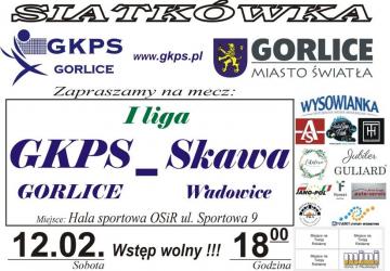 Baner zapraszający na mecz siatkówki.