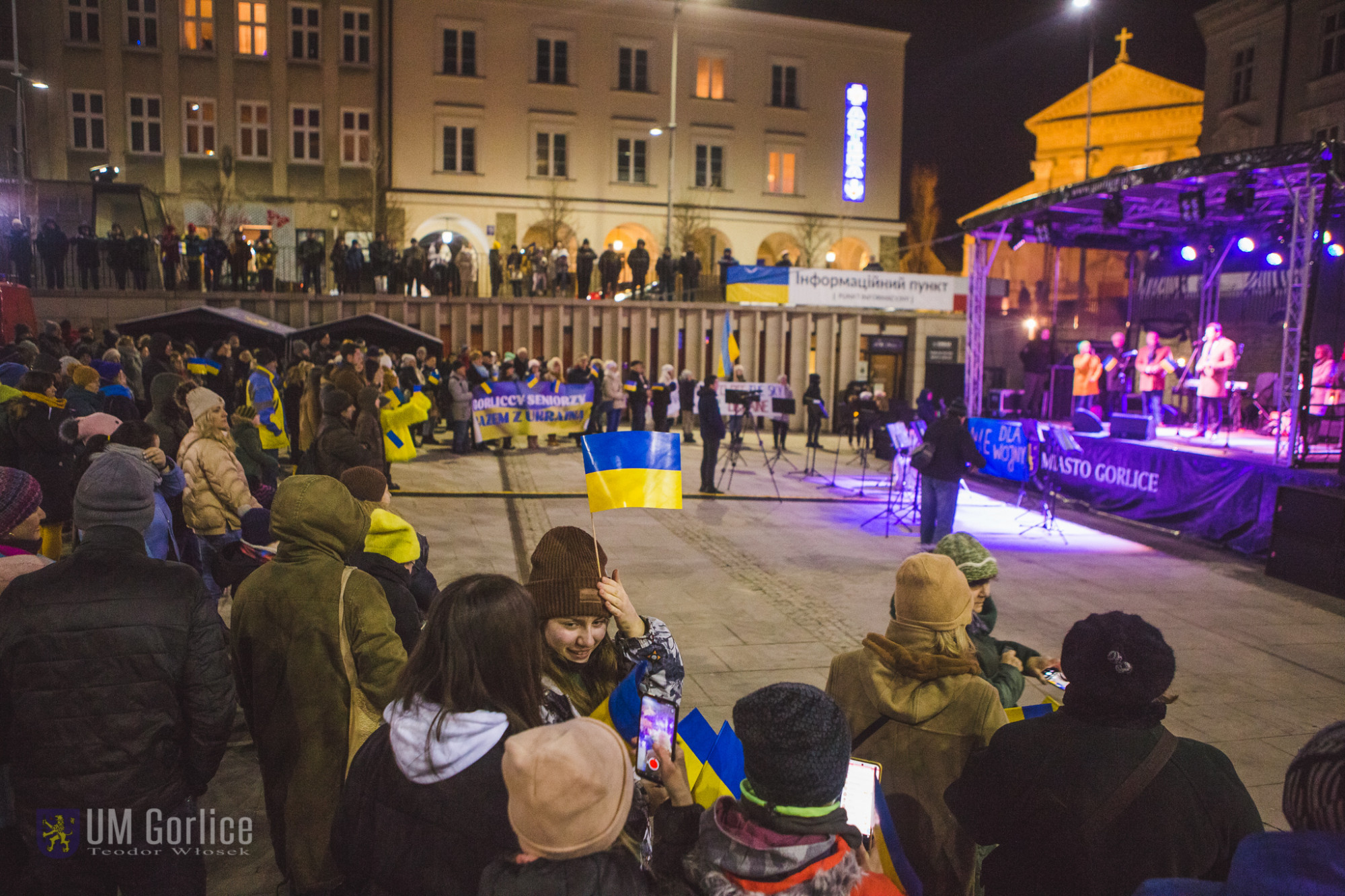 Demonstracja poparcia i koncert solidarności z Ukrainą