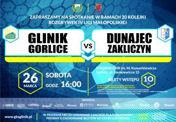 Plakat zapraszający na mecz.