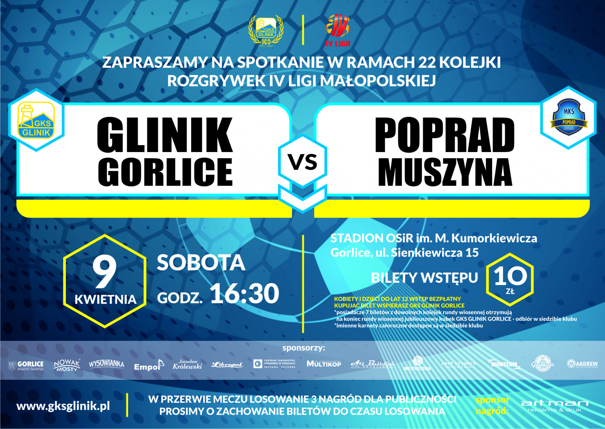 GKS Glinik Gorlice kontra Poprad Muszyna
