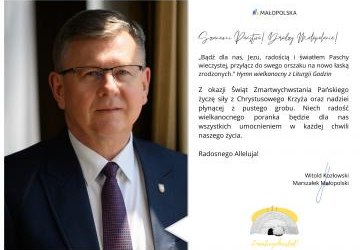 Świąteczne życzenia dla mieszkańców Małopolski