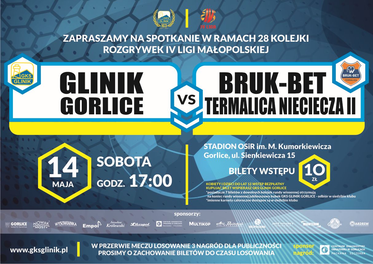 Baner zapraszający na mecz.