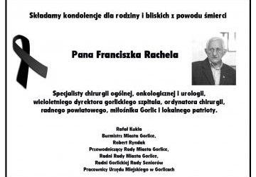 Zmarł Franciszek Rachel