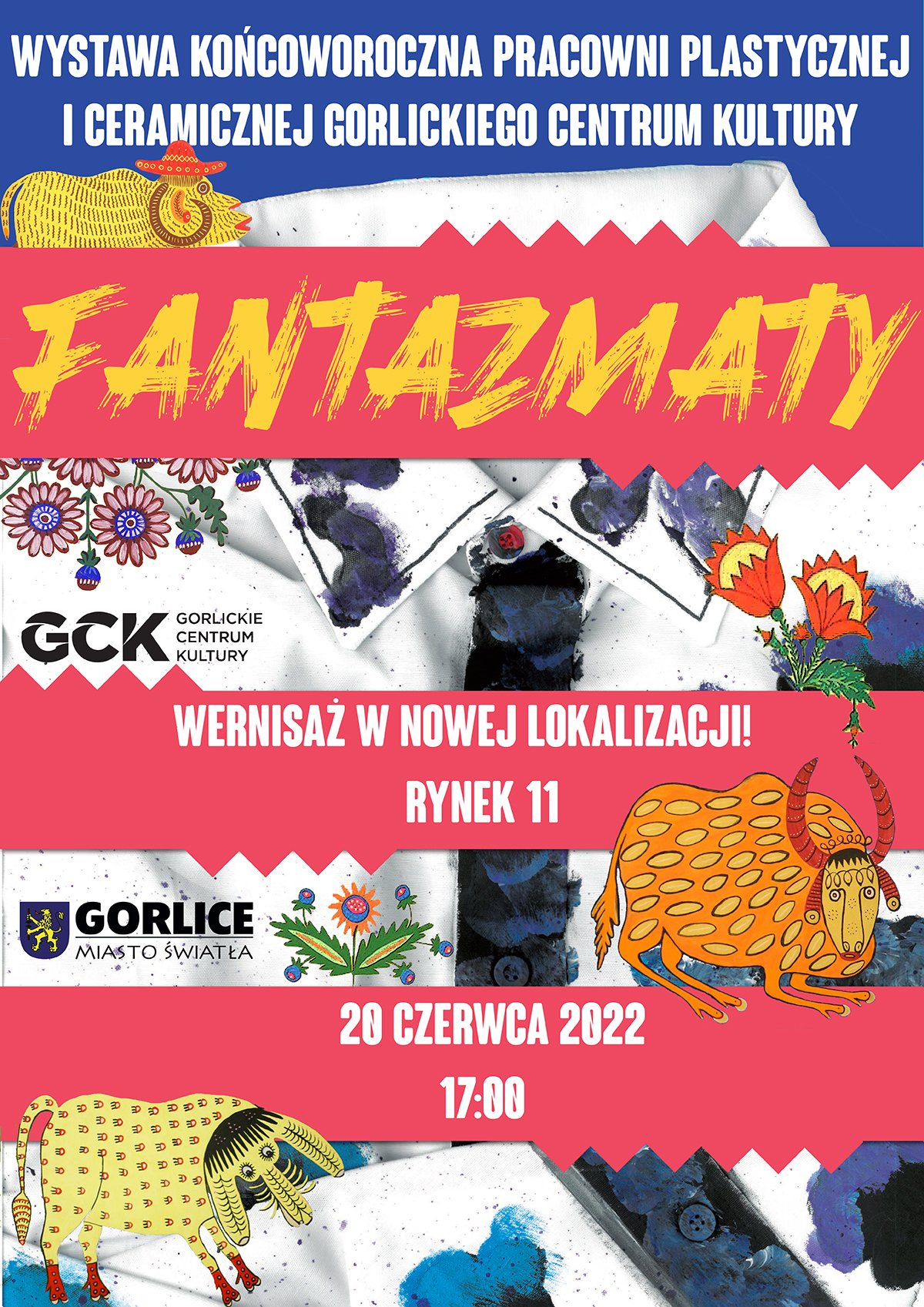 Fantazmaty - wernisaż wystawy w nowej siedzibie Pracowni Ceramicznej i Plastycznej GCK