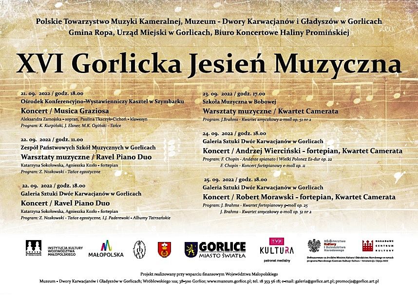 Plakat zapraszający na wydarzenie.
